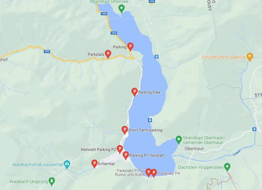 Hallstatt parking map