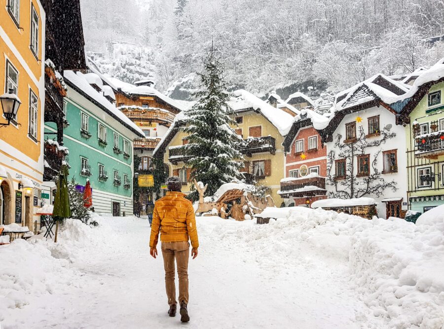 Hallstatt Christmas snow