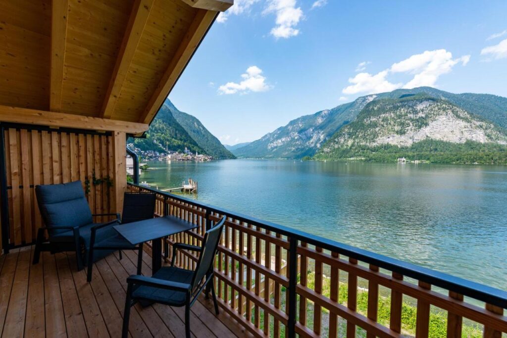 view from terrace - Lake Hallstatt Boutiquehotel Strand adults only