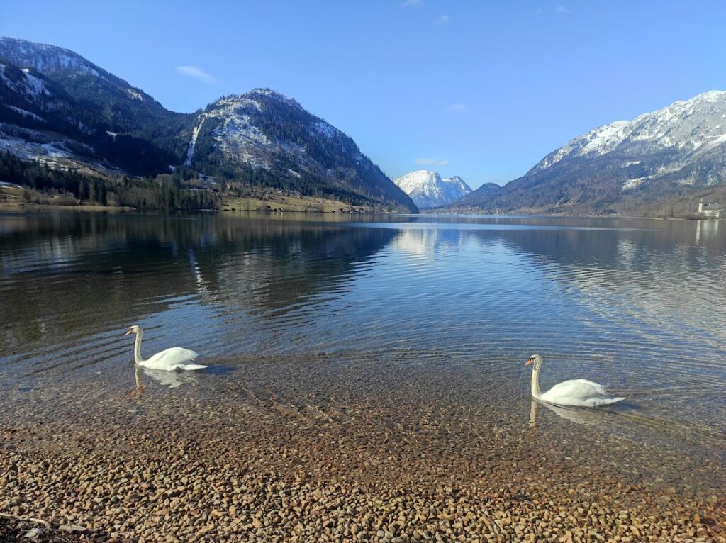 Grundlsee in winter - places to see near Hallstatt