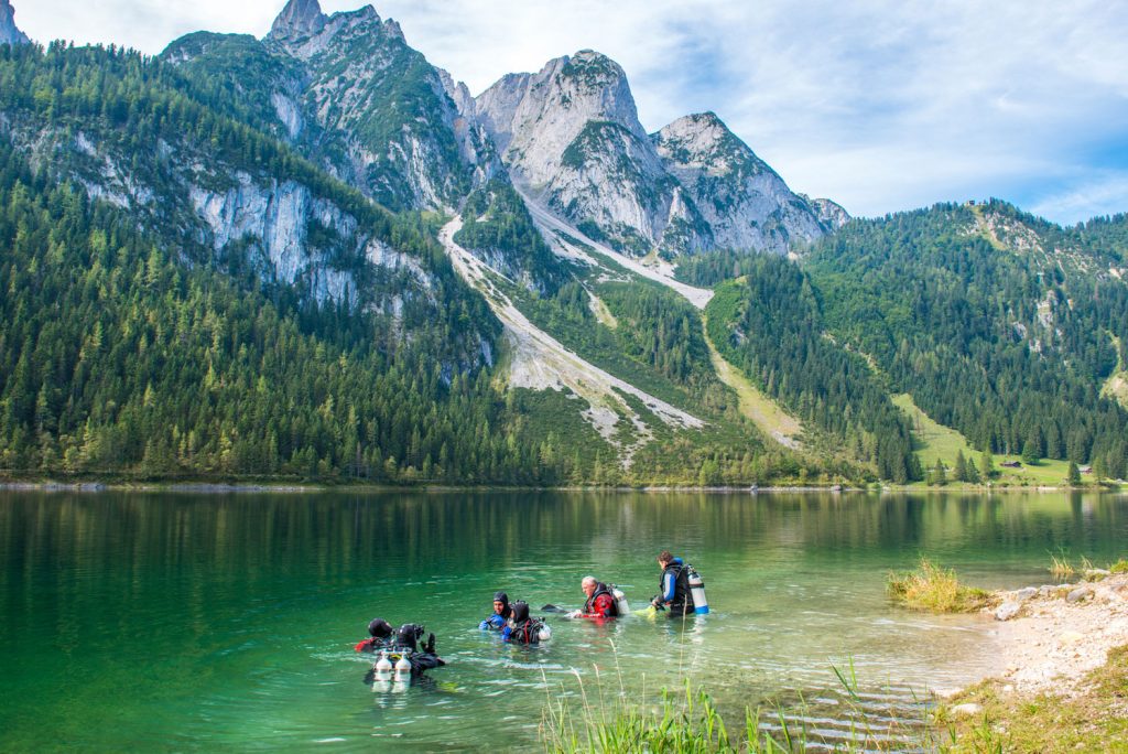 Gosausee diving